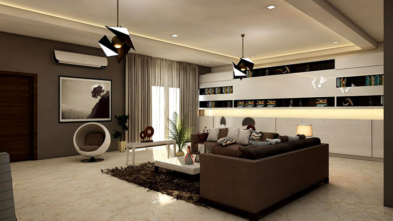 Modern sitting room